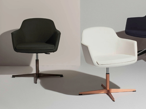 VOGUE - Swivel height-adjustable office chair with armrests - Chair by Manerba
