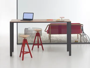 YOU-ECO - Rectangular wooden consolle - Desk by Manerba
