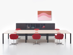 YOU-ECO - Rectangular wooden meeting table - Table by Manerba