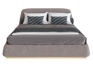 AURORA - Nabuk bed with upholstered headboard - Bed frame by Mantellassi 1926