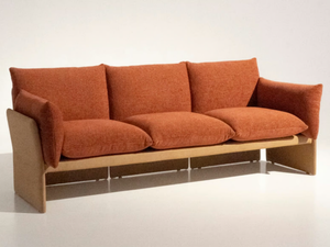 FARFALLE - 3 seater cotton and microfiber sofa - Sofa by Mantellassi 1926