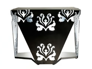 MACRAMÉ - Square iron high side table - Coffee table by Mantellassi 1926