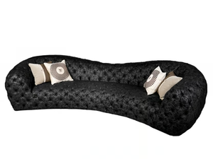 NUVOLA - Curved tufted leather sofa - Sofa by Mantellassi 1926