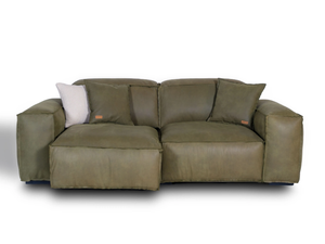 PLACIDO - 2 seater sectional leather sofa - Sofa by Mantellassi 1926