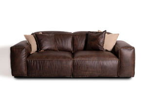 PLACIDO - Sectional 2 seater leather sofa - Sofa by Mantellassi 1926