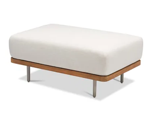 FLOWS - Rectangular fabric pouf - Pouf by MANUTTI