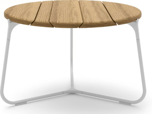 MOOD - Round teak garden side table - Side table by MANUTTI
