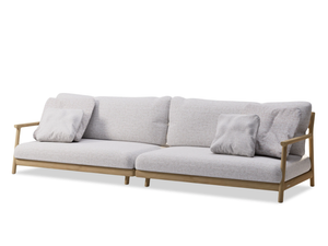 MUYU - Sectional teak garden sofa - Sofa by MANUTTI