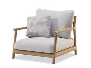 MUYU - Teak garden armchair with armrests - Armchair by MANUTTI