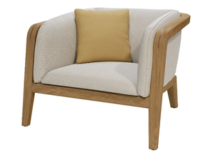 SUNRISE - Fabric garden armchair with armrests - Armchair by MANUTTI
