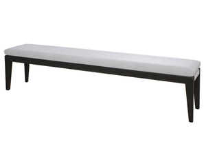 SUNRISE - Teak and fabric garden bench - Bench by MANUTTI