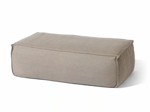TOUCH - Rectangular fabric garden pouf - Pouf by MANUTTI