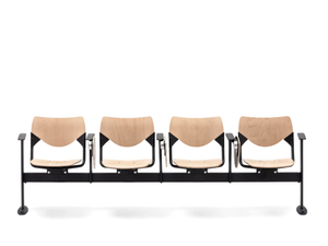 GATE BENCH - Beam seating with tip-up seats - Bench by Mara