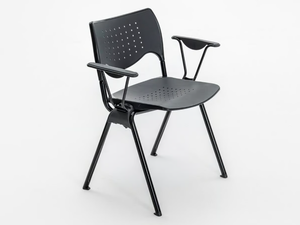 GATE - Polypropylene training chair with armrests - Chair by Mara