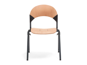 GATE WOOD ROUND - Stackable beech training chair - Chair by Mara
