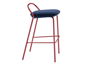 ICON 7300 - High stackable steel stool with footrest - Stool by Mara