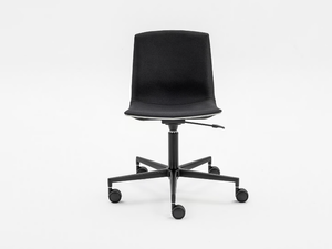 LOTO 100% RECYCLED - Swivel height-adjustable polypropylene office chair - Chair by Mara