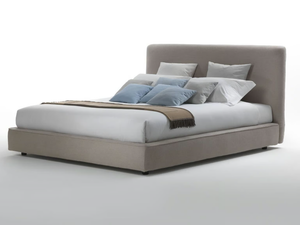 COLE - Upholstered fabric bed with removable cover - Bed frame by Marac
