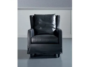 ELISA - Leather armchair with armrests - Armchair by Marac