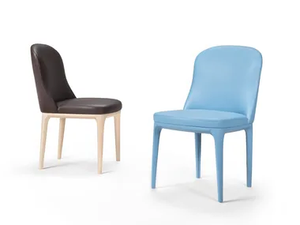 GRETA - Upholstered leather chair - Chair by Marac