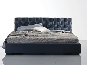 LOUISANA - Bed with upholstered headboard - Bed frame by Marac