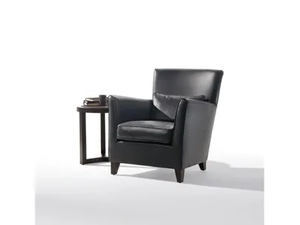 MORGANA - Leather armchair with armrests - Armchair by Marac
