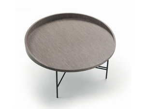 PLAZA - Round wood veneer coffee table - Coffee table by Marac