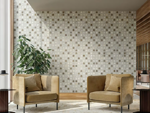 SCULTOREA BLEND - Porcelain stoneware wall/floor tiles with marble effect - Wall tile-stone-brick by Marca Corona