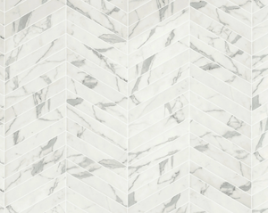 SCULTOREA CHEVRON VENA ARGENTO - Porcelain stoneware wall/floor tiles with marble effect - Wall tile-stone-brick by Marca Corona