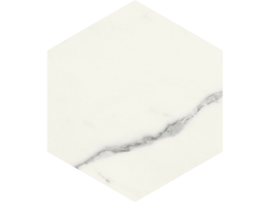 SCULTOREA ESAGONA STATUARIO VENA ARGENTO - Porcelain stoneware wall/floor tiles with marble effect - Wall tile-stone-brick by Marca Corona