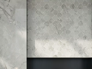 SCULTOREA FOAM GREY - Porcelain stoneware mosaic - Wall tile-stone-brick by Marca Corona