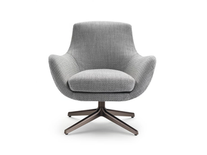 BRERA - Swivel armchair with armrests with 4-spoke base - Armchair by Marelli