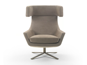 JOY WINGBACK - Armchair with headrest with 4-spoke base - Armchair by Marelli