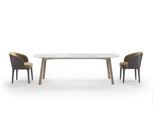 SELF - Rectangular marble table - Table by Marelli