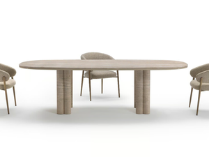 SIMMY - Oval marble table - Table by Marelli