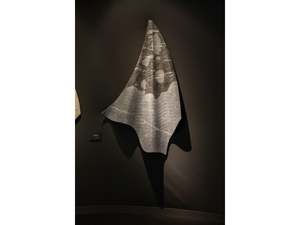 VELATA DRAPES - Grigio Carnico marble wall decor item - Styling by MARGRAF