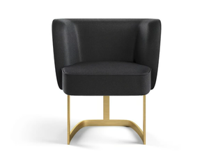 JOAN - Upholstered fabric chair with armrests - Chair by Marioni