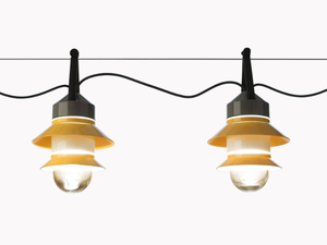 SANTORINI - Cable-mounted polycarbonate outdoor pendant lamp - Ceiling lamp by Marset