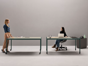 FLUIDO - Sectional aluminium office desk - Desk by Martex