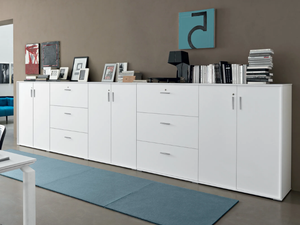 GALAXY BATTENTE - Office storage unit / office drawer unit - Cabinet by Martex