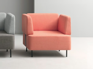 NUCLEO - Fabric armchair with armrests - Armchair by Martex