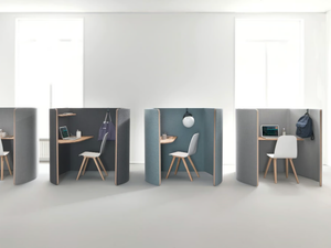 NUCLEO - Multimedia fabric office booth - Booth by Martex