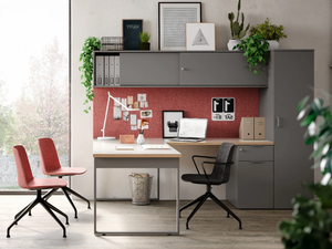 PIGRECO LOOP - L-shaped workstation desk - Desk by Martex