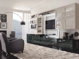 CONVIVIO CONTEMPORARY - Custom wooden storage wall - Cabinet by Martini Interiors
