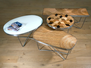 CROSS - Stainless steel coffee table - Coffee table by Mary&