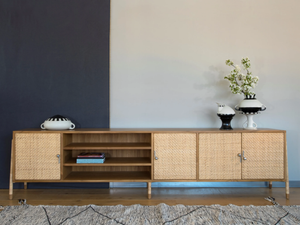 FLAMMINGO - Teak sideboard with doors - Cabinet by Mary&