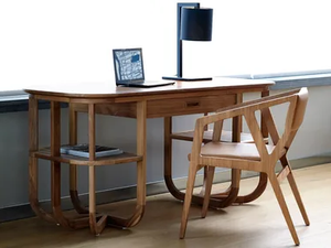 NEST - Rectangular teak writing desk - Desk by Mary&