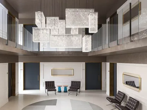 CUBO COMBO S12 200 SQ - Pendant lamp with crystals - Ceiling lamp by Masiero