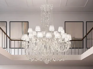 DIAMOND S 24/143/175 - Pendant lamp with crystals - Ceiling lamp by Masiero