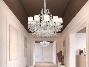 ETERNAL S 13/80/70 - Pendant lamp with crystals - Ceiling lamp by Masiero